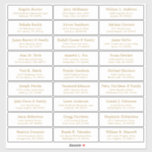 Customisable wedding guest address labels sticker<br><div class="desc">Easy to personalise,  names and addresses / individual wedding shipping address label stickers for guests.</div>