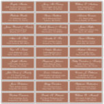 Customisable wedding guest address labels sticker<br><div class="desc">Easy to personalise,  names and addresses / individual wedding shipping address label stickers for guests.</div>