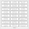Customisable wedding guest address labels sticker