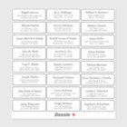 Customisable wedding guest address labels sticker