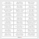 Customisable wedding guest address labels sticker<br><div class="desc">Easy to personalise,  names and addresses / individual wedding shipping address label stickers for guests.</div>