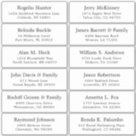 Customisable wedding guest address labels sticker<br><div class="desc">Easy to personalise,  names and addresses / individual wedding shipping address label stickers for guests.</div>