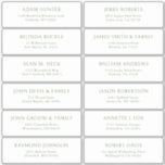 Customisable wedding guest address labels sticker<br><div class="desc">Easy to personalise,  names and addresses / individual wedding shipping address label stickers for guests.</div>