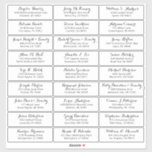 Customisable wedding guest address labels sticker<br><div class="desc">Easy to personalise,  names and addresses / individual wedding shipping address label stickers for guests.</div>