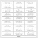 Customisable wedding guest address labels sticker<br><div class="desc">Easy to personalise,  names and addresses / individual wedding shipping address label stickers for guests.</div>