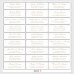 Customisable wedding guest address labels sticker<br><div class="desc">Easy to personalise,  names and addresses / individual wedding shipping address label stickers for guests.</div>