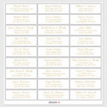 Customisable wedding guest address labels sticker<br><div class="desc">Easy to personalise,  names and addresses / individual wedding shipping address label stickers for guests.</div>
