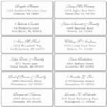 Customisable wedding guest address labels sticker<br><div class="desc">Easy to personalise,  names and addresses / individual wedding shipping address label stickers for guests.</div>