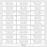 Customisable wedding guest address labels sticker<br><div class="desc">Easy to personalise,  names and addresses / individual wedding shipping address label stickers for guests.</div>