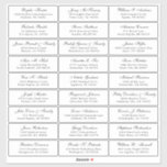 Customisable wedding guest address labels sticker<br><div class="desc">Easy to personalise,  names and addresses / individual wedding shipping address label stickers for guests.</div>