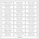 Customisable Wedding Guest lable Sticker<br><div class="desc">These chic,  modern black and white wedding address label neatly displays the names and addresses of your wedding guests.
Add your individual wedding guest names and address.</div>