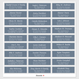 Customisable Wedding Guest lable Stickers