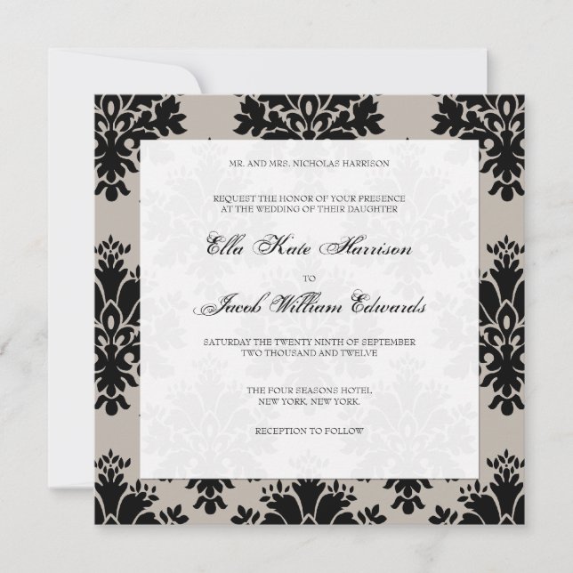 Customisable Wedding Invitation (Front)