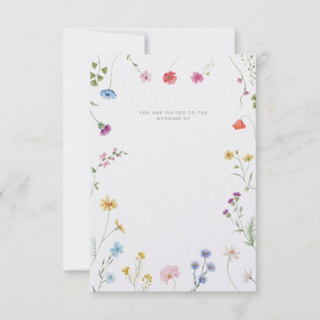 Customisable wedding invitation (Front)