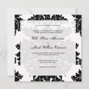 Customisable Wedding Invitation :: DAMASK