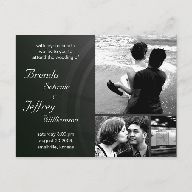 Customisable  Wedding Invitation Photos  Images (Front)