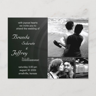 Customisable  Wedding Invitation Photos  Images Postcard