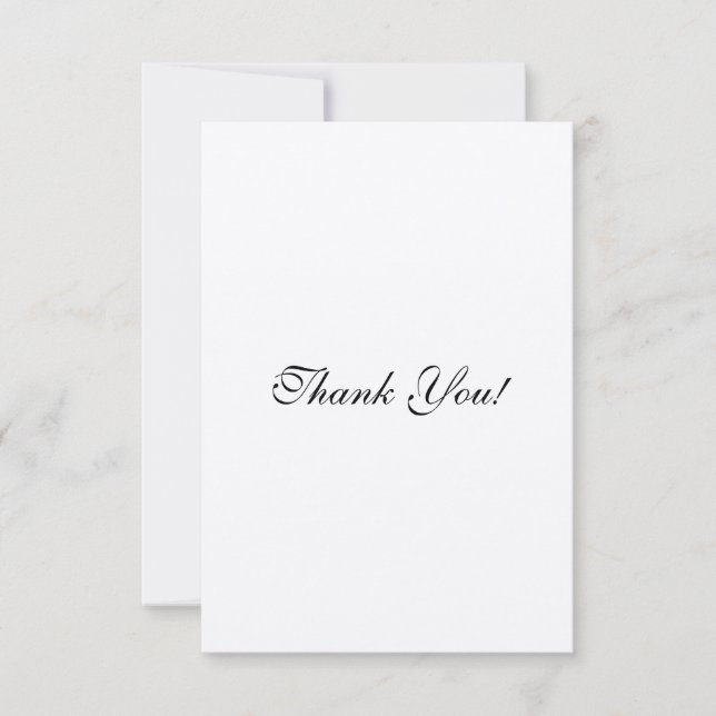 Customisable Wedding Invitation Sets Thank You (Front)