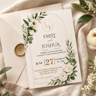 Customisable wedding invitation template