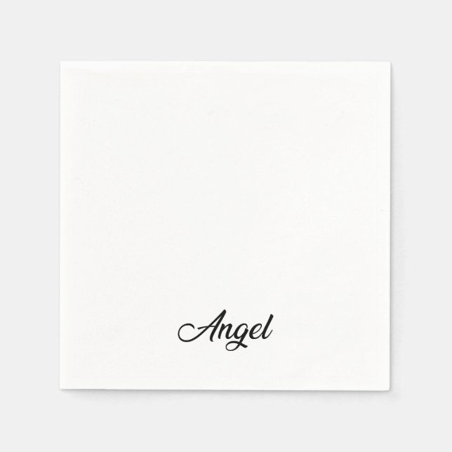 Customisable Wedding Paper Napkin (Front)