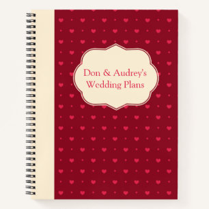 Customisable Wedding Plans Notebook
