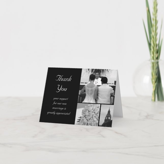 Customisable Wedding Thank You Card (Front)