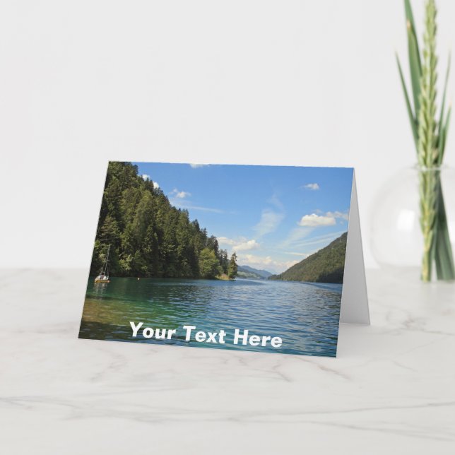 Customisable Weissensee, Austria Card (Front)