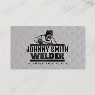 Customisable Welder Business Cards