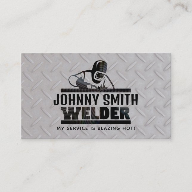 Customisable Welder Business Cards (Front)