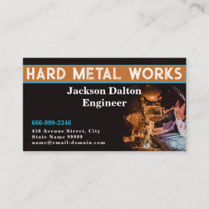 Customisable Welder Consultant Business Cards