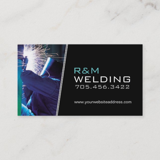 Customisable Welding Business Cards (Front)