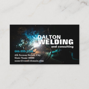 Customisable Welding Consultant Business Cards
