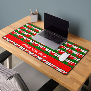 Customisable WELSH Flag Desk Mat