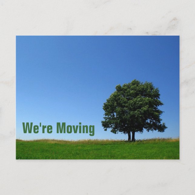 Customisable : We're Moving Announcement Postcard (Front)