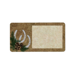 Customisable Western Address Stickers