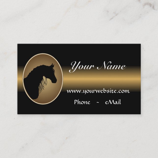 Customisable Western Business Cards (Front)