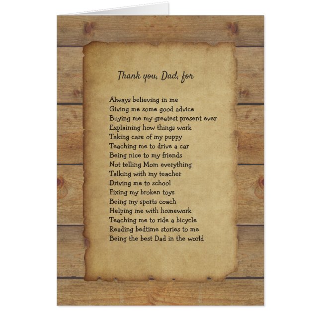 (Customisable) Western Style Father's Day Card (Front)