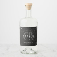 Customisable Whiskey Liquor Bottle Label