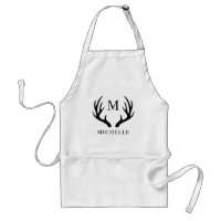 Customisable White And Black Deer Antler Monogram