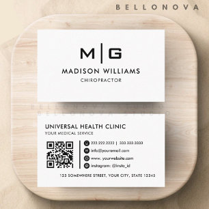 Customisable White And Black  Professional  Business Card