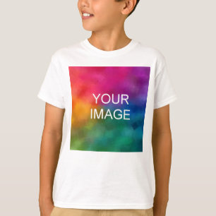 Customisable White Colour Template Add Image T-Shirt