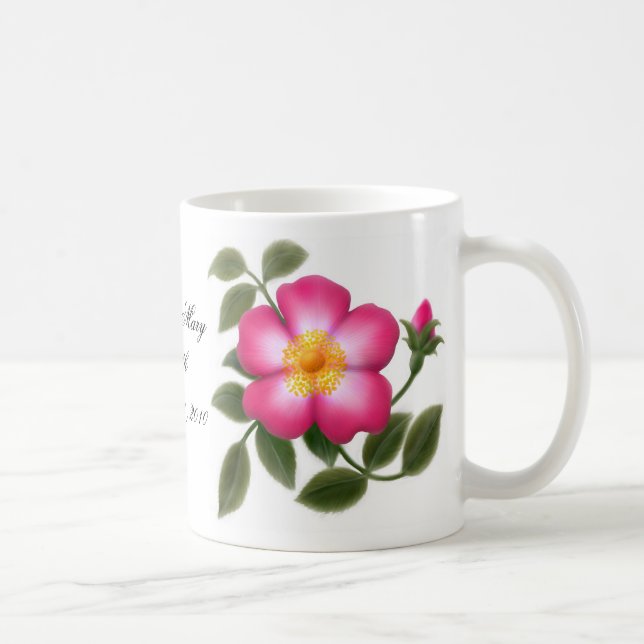 Customisable Wild Rose Mug (Right)