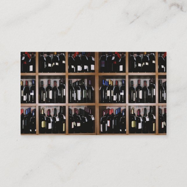 Customisable wine crates business cards (Front)