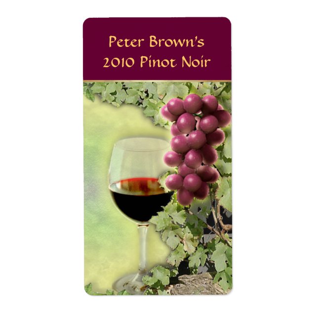 Customisable Wine Label (Front)