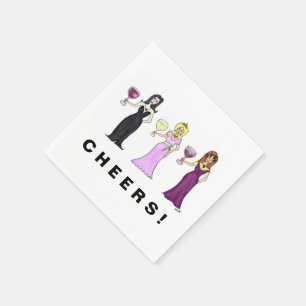 Customisable Wine Women Napkin