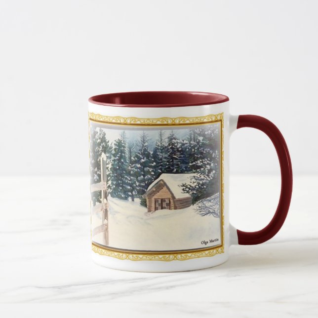 Customisable Winter Scenes Mug (Right)