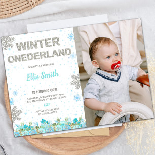 Customisable Winter Wonderland Party Invitations