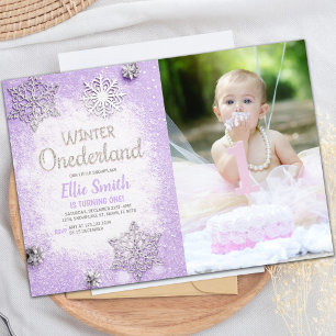 Customisable Winter Wonderland Party Invitations