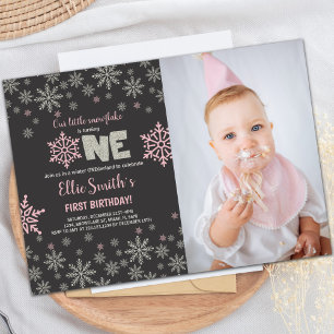 Customisable Winter Wonderland Party Invitations