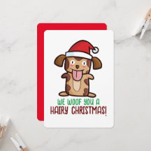 Customisable Wish you Hairy Christmas